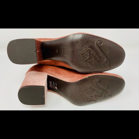 Free People Velvet Cecile Bootie Rose Ankle Boots - Picture 7 of 7